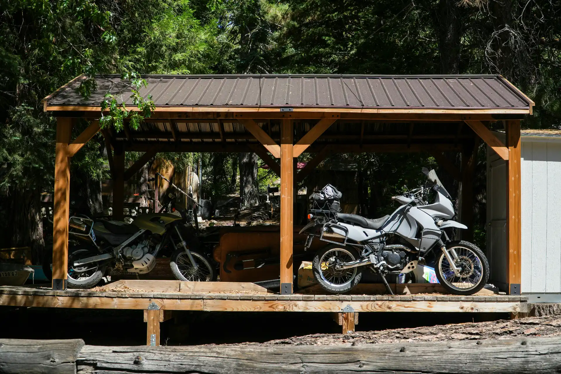 Réalisation carport bois 1
