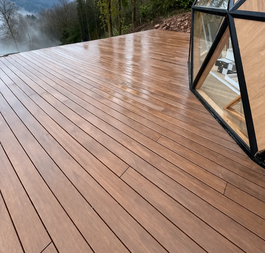Terrasse sur pilotis